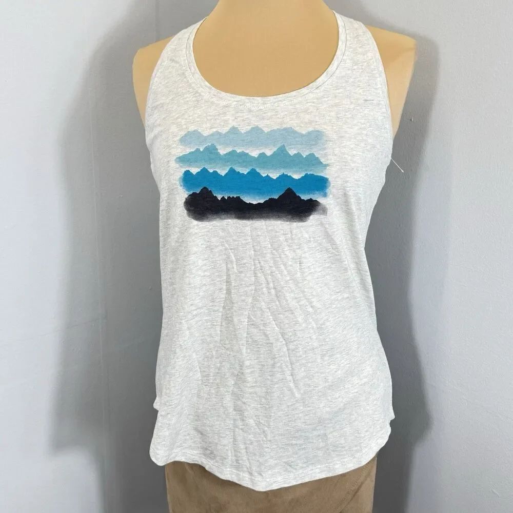 Kuhl Sz S Women’s Watercolor Gray Graphic Tank Top Outdoor NWOT